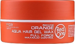 Aqua Hair Wax - RedOne Aqua Hair Gel Wax Full Force Orange — photo N1