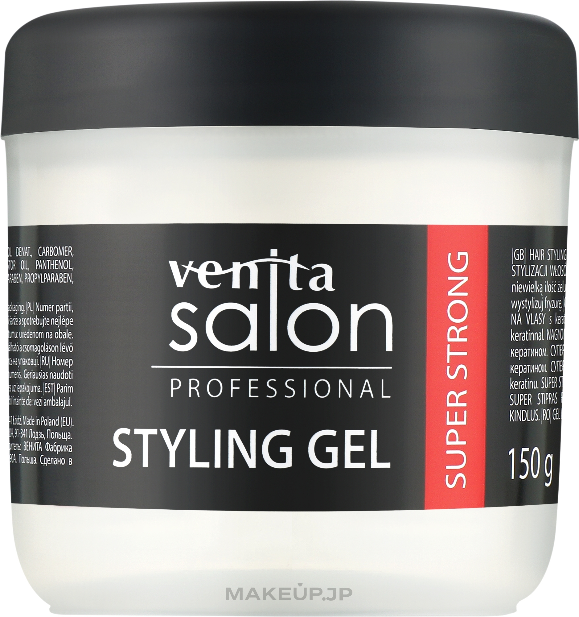 Hair Gel - Venita Salon Professional Styling Gel Super & Mega Strong — photo 150 g