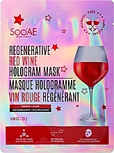 Fragrances, Perfumes, Cosmetics Rejuvenating Hologram Red Wine Mask - Soo’AE Red Wine Anti-Aging Hologram Mask