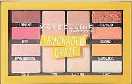 Fragrances, Perfumes, Cosmetics 12 Eyeshadow Palette - Maybelline Lemonade Craze Palette