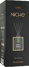 Fragrances, Perfumes, Cosmetics Mint & Orange Reed Diffuser - Loris Parfum Loris Niche Mint & Orange