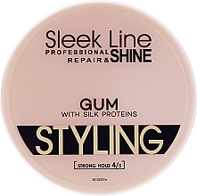 Hair Gel - Stapiz Sleek Line Styling Gum With Silk — photo N1