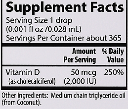 Liquid Vitamin D3, 2000 mg - Carlson Labs Super Daily D3 — photo N4