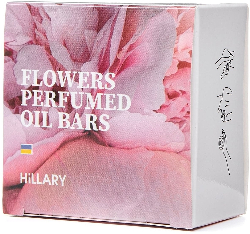 Solid Perfumed Body Oil - Hillary Perfumed Oil Bars Flowers — photo N2