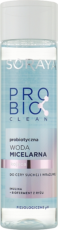 Probiotic Micellar Soothing Water for Dry and Sensitive Skin - Soraya Probio Clean Micellar Water — photo N1
