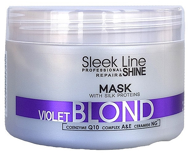 Neutralizing Mask for Blonde Hair - Stapiz Sleek Line Violet Blond Mask — photo N1