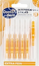 Interdental Brushes, 0.45 mm, orange - Dontodent Interdental-Sticks ISO 1 — photo N1