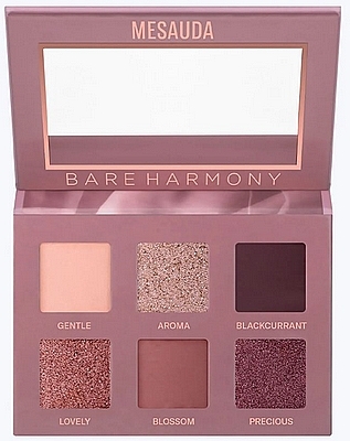 Eyeshadow Palette - Mesauda Bare Harmony 2.0 Palette Tender Mauve — photo N3