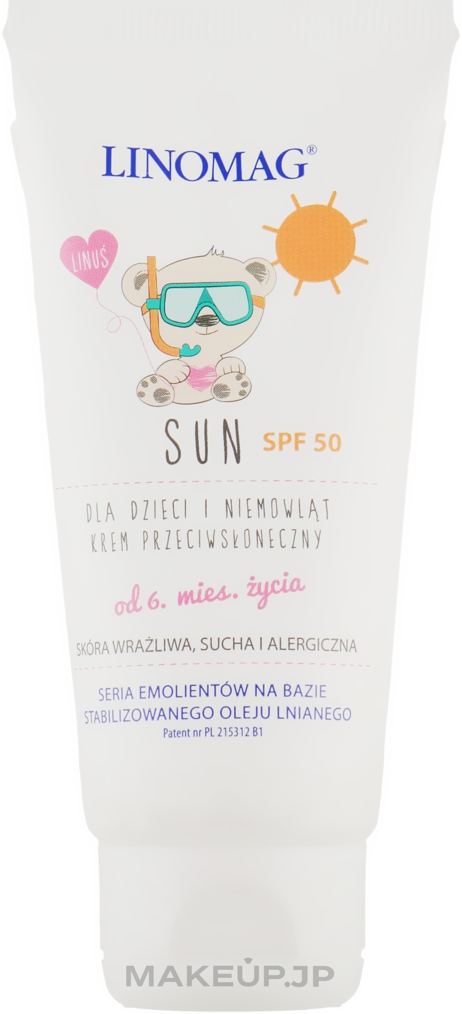 Kids Face & Body Sunscreen - Linomag Sun Cream SPF 50 — photo 50 ml