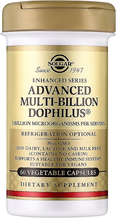 Complex Probiotics 'Multi-Bilion Dophilus' - Solgar Advanced Multi-Billion Dophilus Food Supplement — photo N1