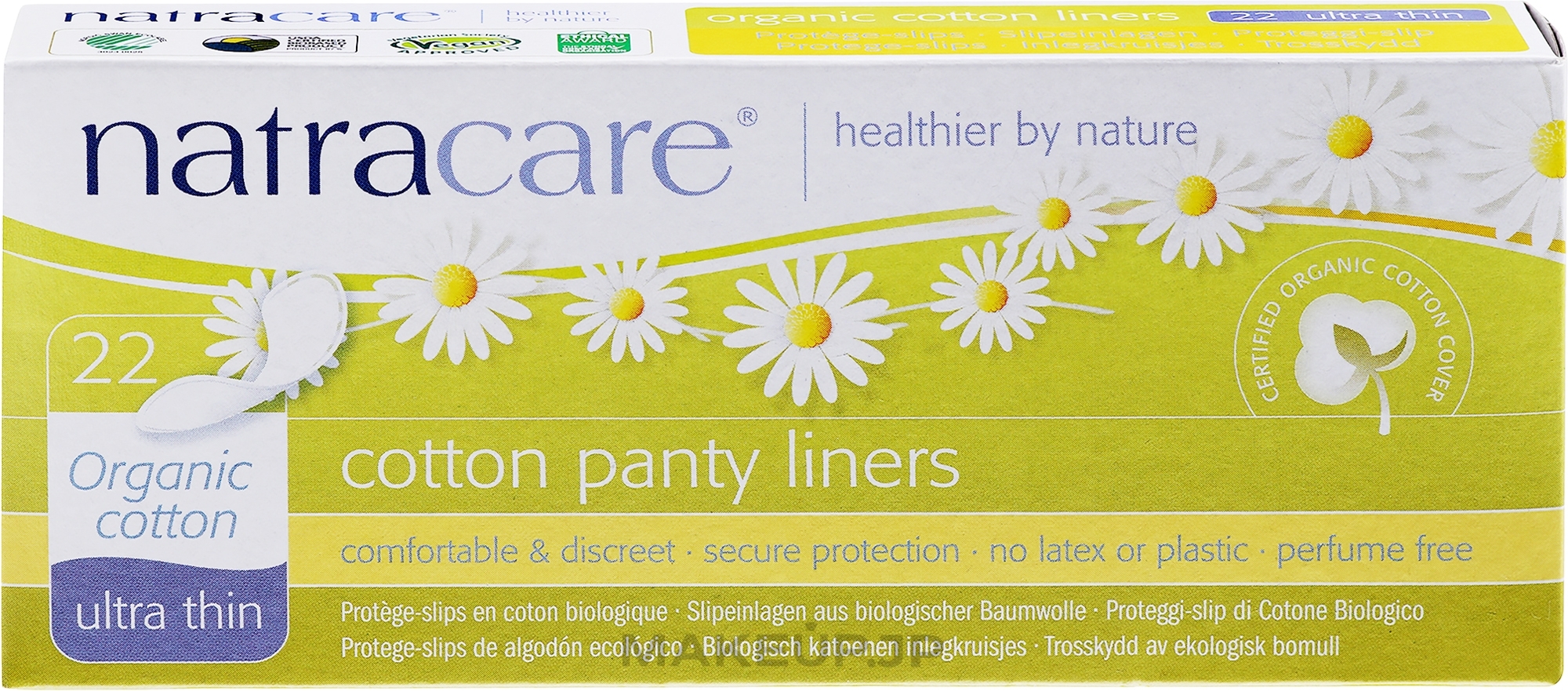 Daily Liners, 22 pcs - Natracare Ultra Thin Panty Liners — photo 22 szt.