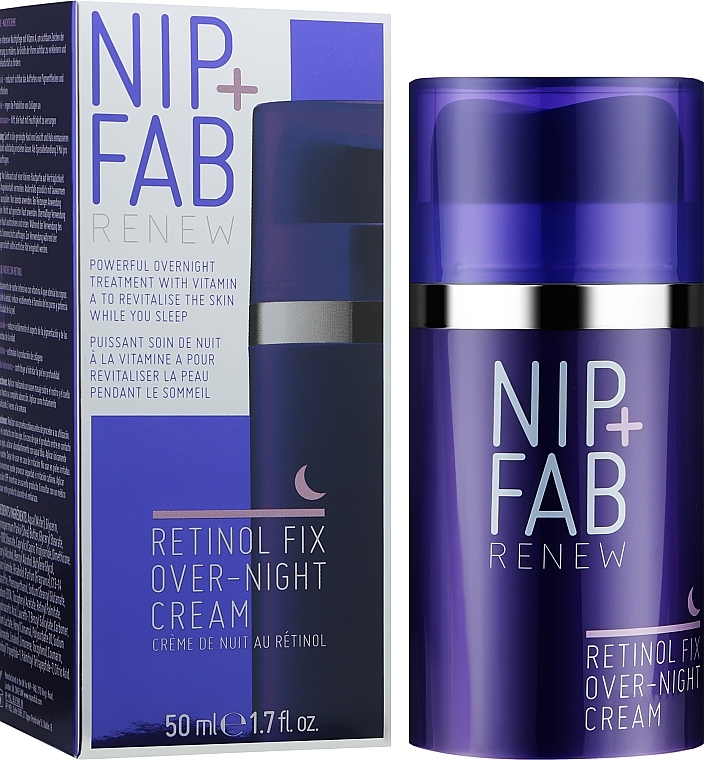Rejuvenating Night Face Cream with Retinol - NIP + FAB Retinol Fix Overnight Cream — photo N2