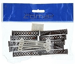 Flat Hair Curlers, brown, d11 - Comair — photo N1