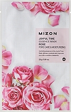 Fragrances, Perfumes, Cosmetics Rose Face Sheet Mask - Mizon Joyful Time Essence Mask Rose