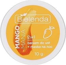 Mango Mania Lip Balm Mask - Bielenda Lip Care Sleeping Mask — photo N2