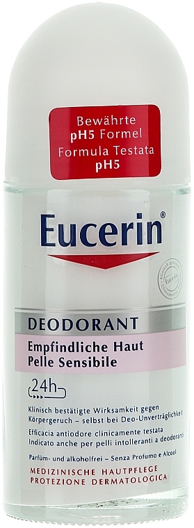 Roll-On Antiperspirant - Eucerin Deodorant Empfindliche Haut 24h roll-on — photo N2