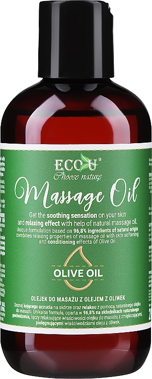 Olive Massage Oil - Eco U Olive Oil Massage Oil — photo N7