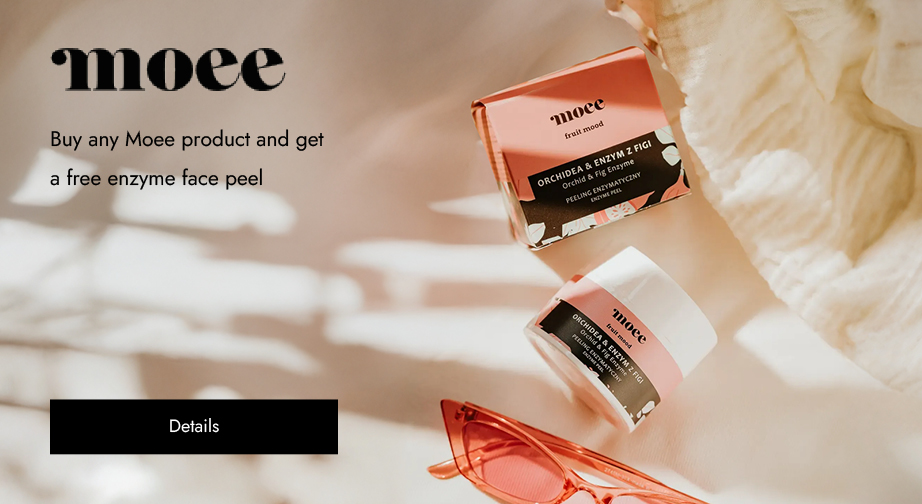 Buy any Moee product and get a free enzyme face peel