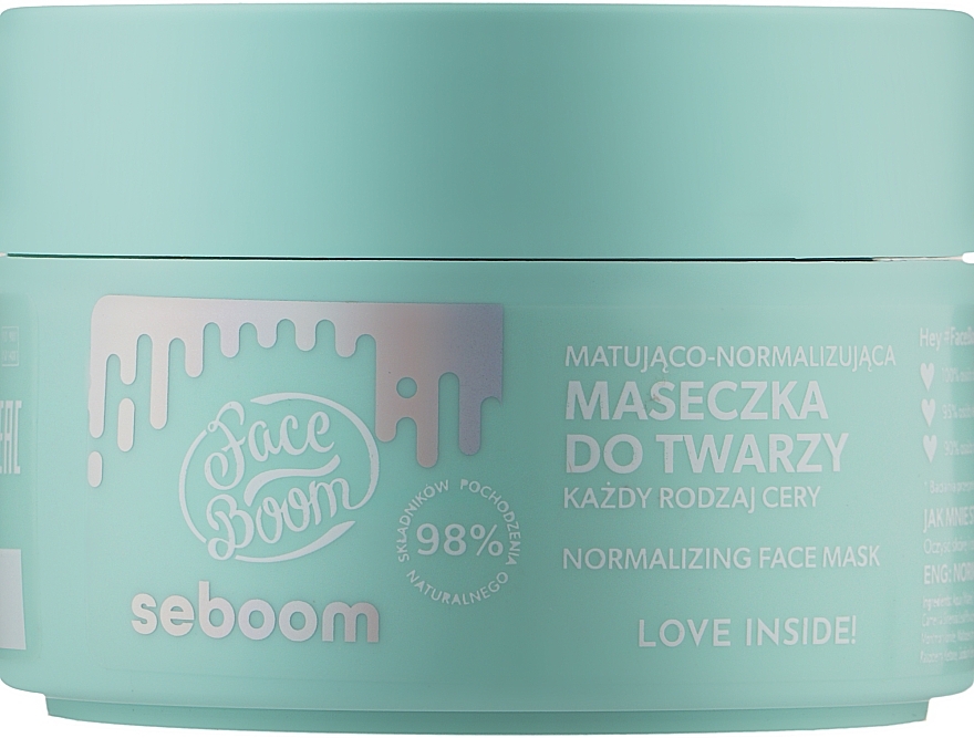 Mattifying & Normalizing Face Mask - BodyBoom FaceBoom Mattifying And Normalizing Face Mask — photo N1