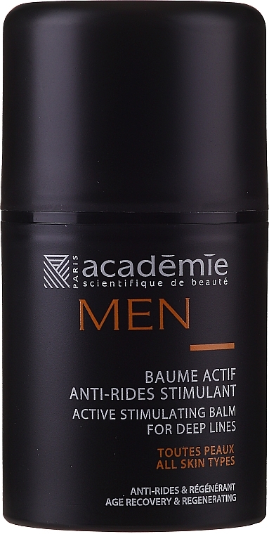 Active Stimulating After Shave Cream Balm - Academie Men Active Stimulating Balm for Deep Lines — photo N18