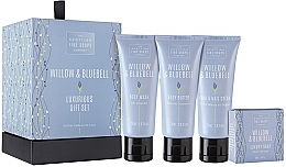 Fragrances, Perfumes, Cosmetics Set - Scottish Fine Soaps Willow & Bluebell (gel/douche/75ml + b/milk/75ml + chr/hend/75ml + soap/40g)