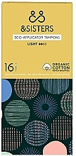 Tampons with Applicator, 16 pcs - &Sisters Eco-Applicator Tampons Light — photo N1