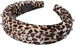 Velvet Hairband, 25949, leopard print - Top Choice — photo N6