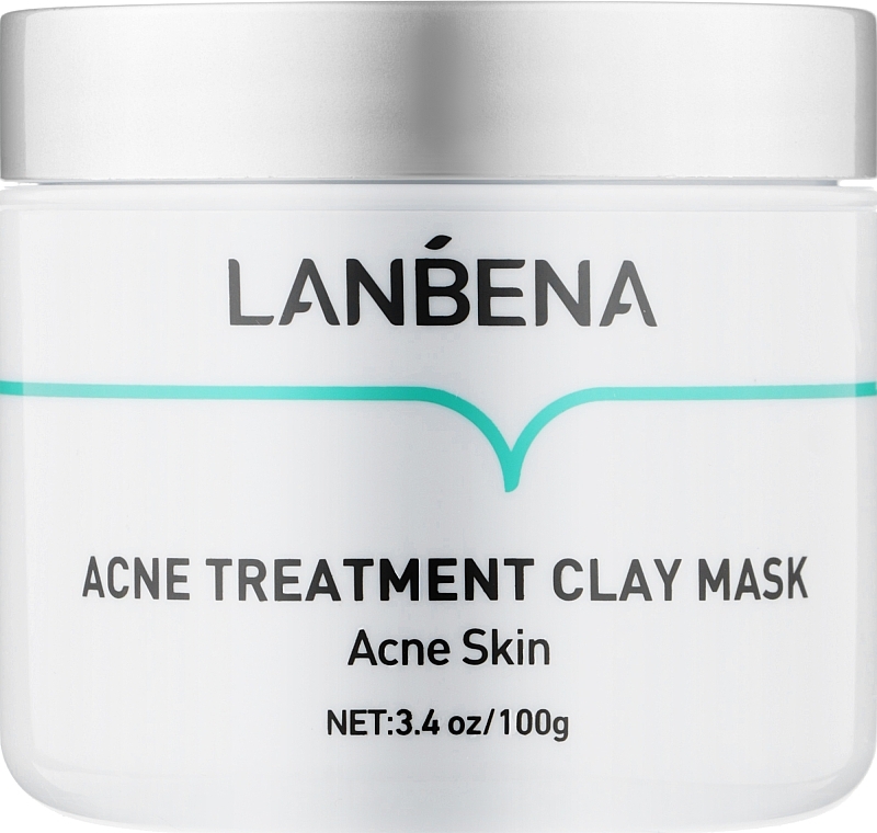 Anti-Acne Clay Face Mask - Lanbena Acne Treatment Clay Mask — photo N1