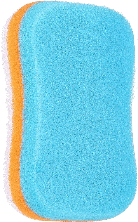 Massage Body Sponge, blue-orange - Sanel Fit Kosc  — photo N1