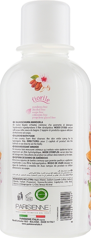 Almond Bath Foam - Parisienne Italia Fiorile Almond Bath Foam — photo N2