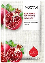 Brightening & Restoring Pomegranate Sheet Mask - Mooyam Pomegranate Facial Mask — photo N1