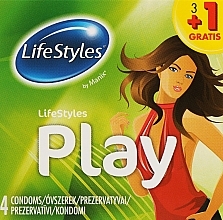 Condoms, 3+1 pcs - LifeStyles Play — photo N9