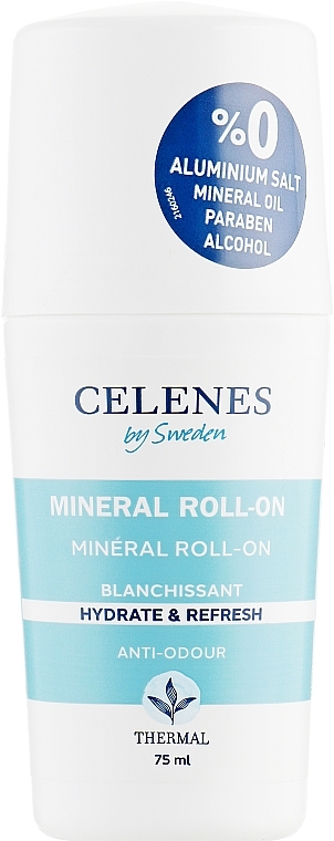 Whitening Thermal Deodorant for All Skin Types - Celenes Thermal Mineral Roll On-Whitening All Skin Types — photo N1