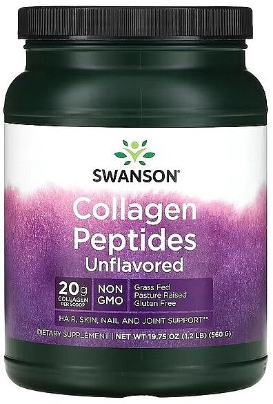 Collagen Peptides Dietary Supplement - Unflavored - Swanson Collagen Peptides Unflavored — photo N1