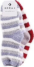 Fragrances, Perfumes, Cosmetics Women's Fluffy Striped Socks, 3 pairs, mix 7 - Moraj