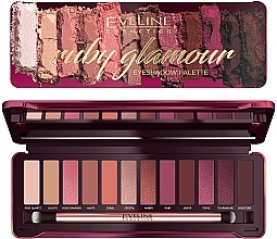 Fragrances, Perfumes, Cosmetics Eyeshadow Palette - Eveline Cosmetics Ruby Glamour Eyeshadow Palette