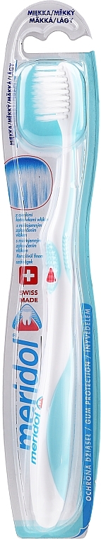 Soft Toothbrush, white-turquoise - Meridol Gum Protection Soft Toothbrush — photo N2