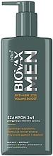 Volumizing Anti Hair Loss Shampoo - Biovax L`Biotica Men Anti Hair-Loss Volume Boost — photo N1