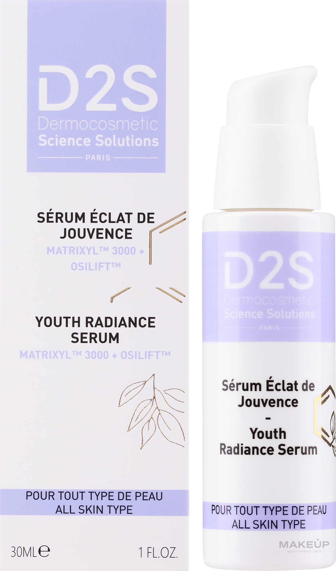 Face Serum 'Youth Glow' - D2S Anti Ageing Youth Radiance Serum — photo 30 ml