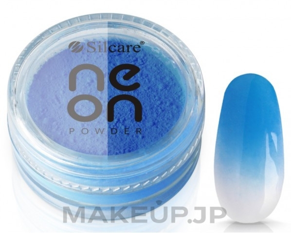 Nail Powder - Silcare Neon Powder — photo Blue