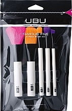 Makeup Brush Set, 5pcs - UBU Famous Five 5 Piece Brush Kit — photo N2