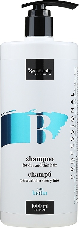 Biotine Shampoo for Dry Hair - Vis Plantis Shampoo For Dry And Thin Hair With Biotin — photo N7
