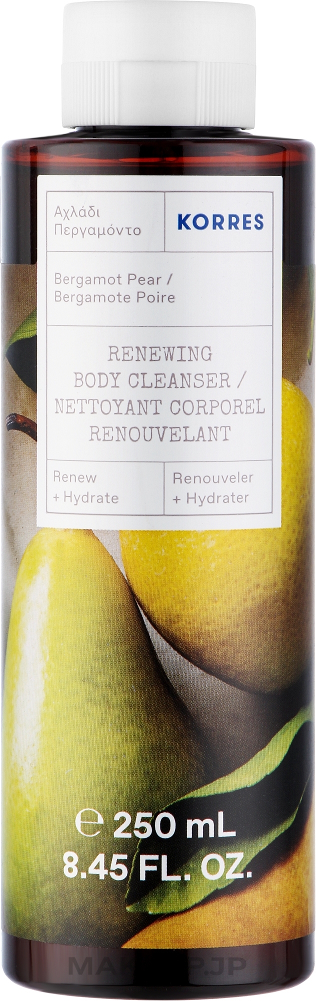 Renewing Bergamot & Pear Body Cleanser - Korres Bergamot Pear Renewing Body Cleanser — photo 250 ml