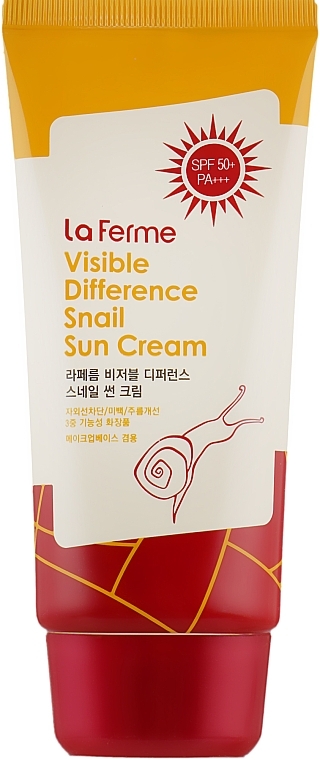 Snail Extract Sunscreen SPF50+ - Farmstay Visible Difference Snail Sun Cream — photo N12