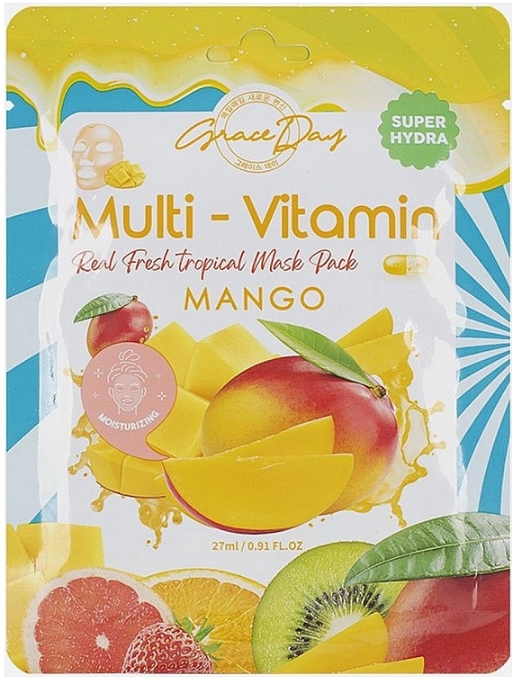 Mango Sheet Mask - Grace Day Multi-Vitamin Mango Mask Pack — photo N1