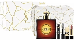 Fragrances, Perfumes, Cosmetics Yves Saint Laurent Opium - Set (edp/50ml + mascara/2ml + lipstick/1.3g + pouch)