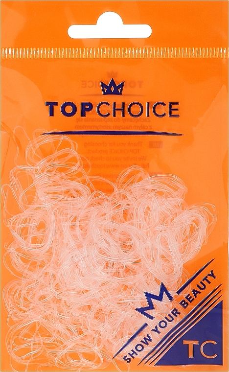 Elastic Hair Bands 22715, transparent - Top Choice — photo N1