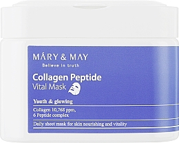 Fragrances, Perfumes, Cosmetics Collagen & Peptide Sheet Mask - Mary & May Collagen Peptide Vital Mask