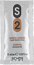 Moisturizing Shampoo for Dry & Curly Hair - Echosline S2 Hydrating Shampoo (sample) — photo N8