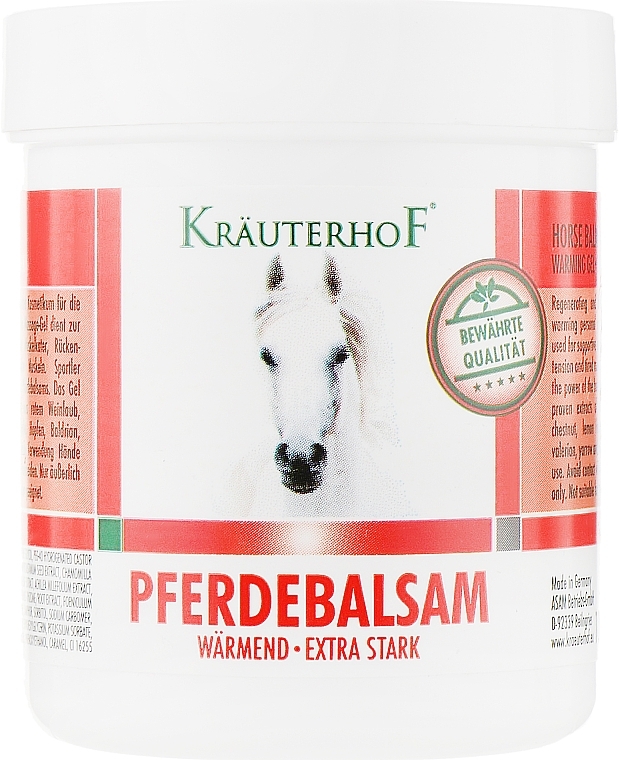 Intensive Warming Body Gel "Horse Balm" - Krauterhof — photo N1